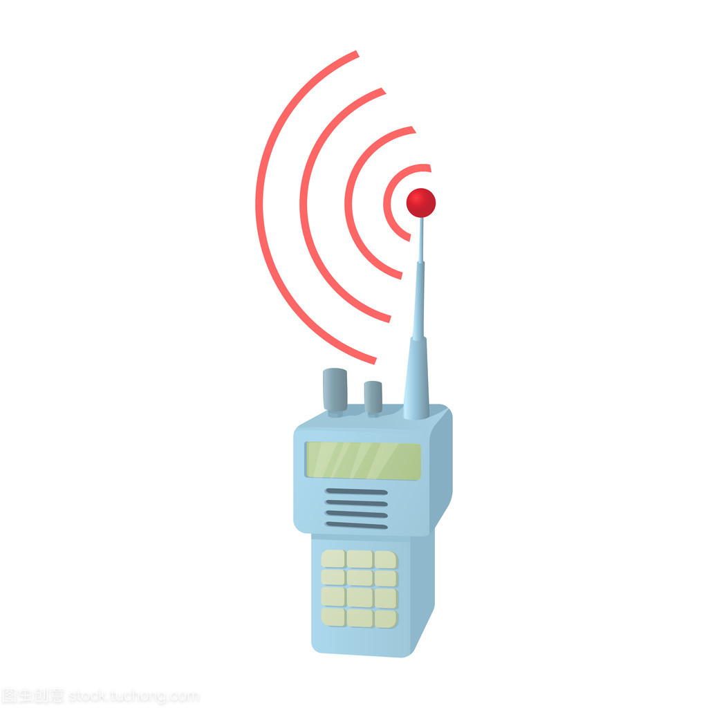 便携式手持无线电 卡通风格通讯设备的魅力